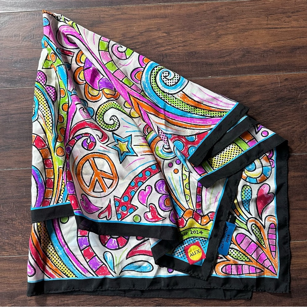 Alex Toy Fair 2014 Colorful Art Silk Scarf